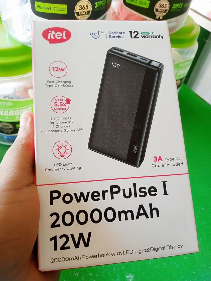 20,000mAh ITEL POWER BANK